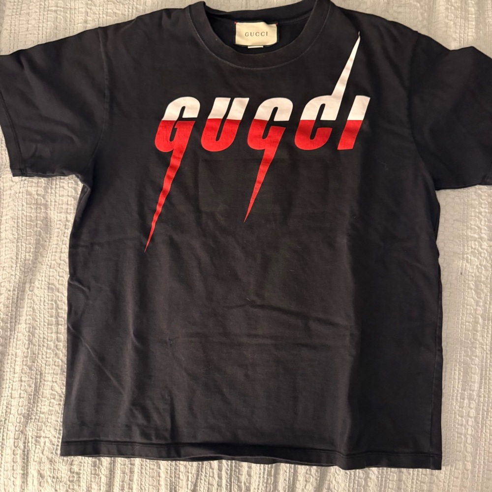 Gucci Red and White Logo T-Shirt